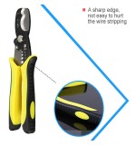 Steel 7 Inch AWG 1.6-3.2 Wire Stripper Cable Cutter Combined Plier