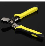 Steel 7 Inch AWG 1.6-3.2 Wire Stripper Cable Cutter Combined Plier