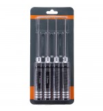  4pcs H1.5/2.0/2.5/3.0mm HSS Ball Screwdrivers Tool Kit Black Repair Tool Set